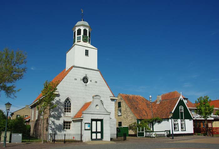 De Koog dorpsplein kerk