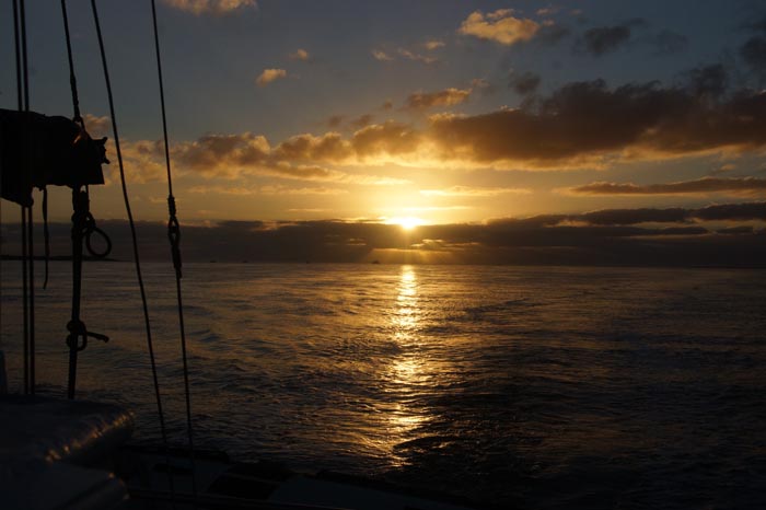 Marsdiep zonsondergang Noorderhaaks