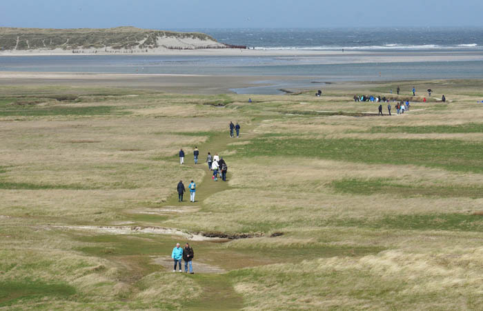 kweldergebied, wandelroute, recreanten, De Slufter, Texel, waddengebied