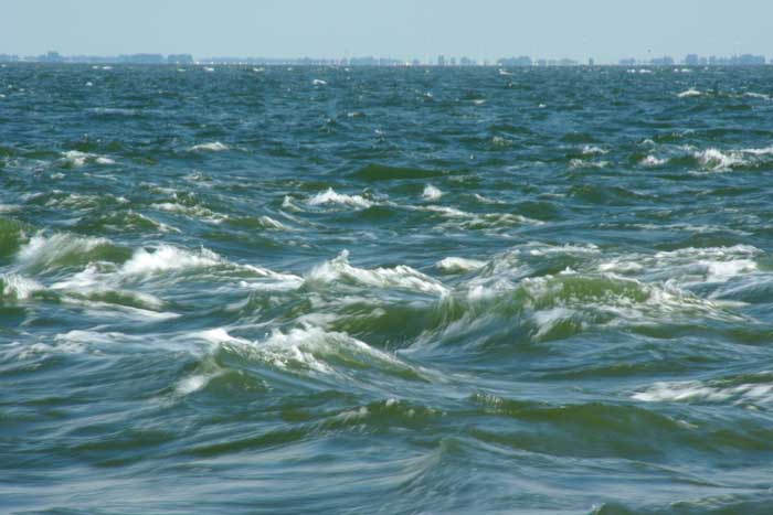 Waddenzee golven stroming Texel