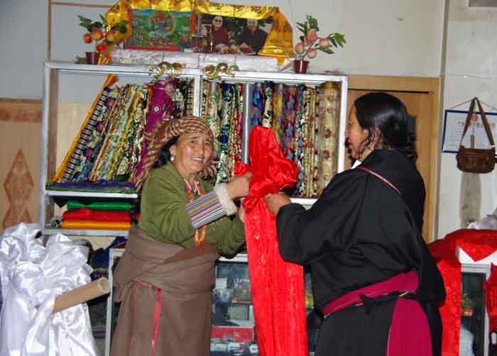 winkel shop textiel stoffen China Tibetaans