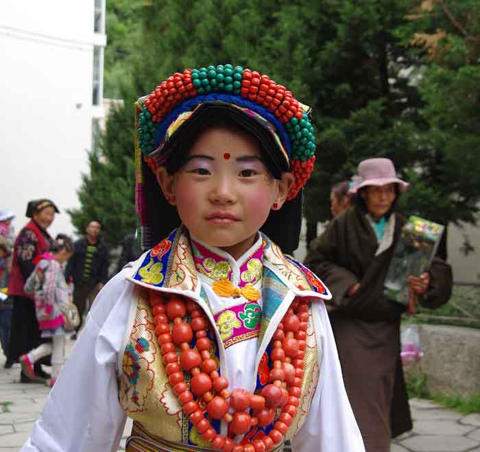 kind feest China meisje klederdracht