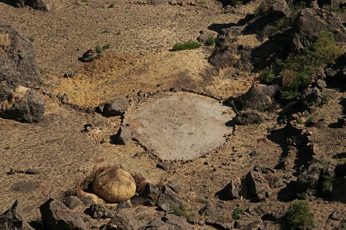tef, dorsen, voorraadplaats, landbouw, Jemmu, rivier, Portugese brug, Ethiopië