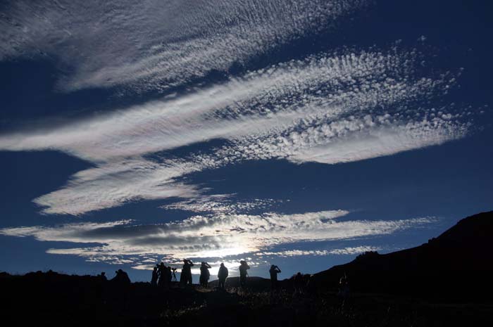 wolken vogelaars excursie iriserende wolk
