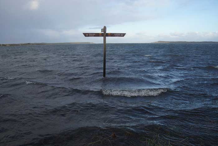 slufter kwelder strom overstroming