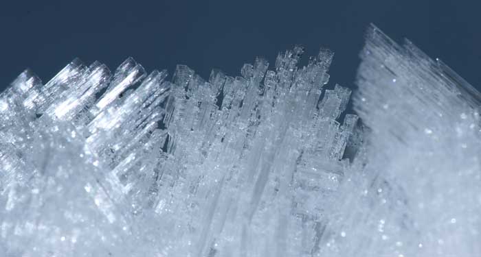 ijskristallen vorst