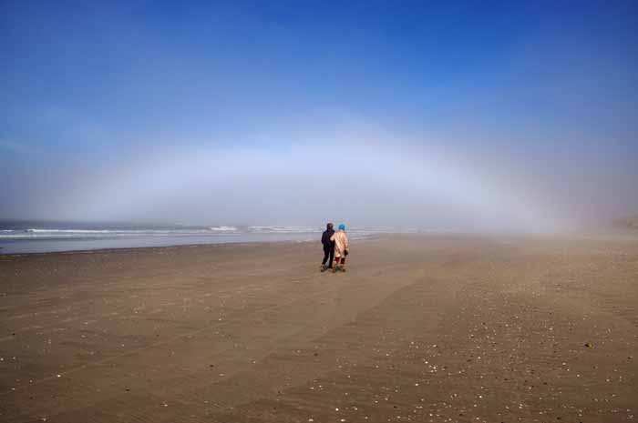 mistboog mist Texel strand