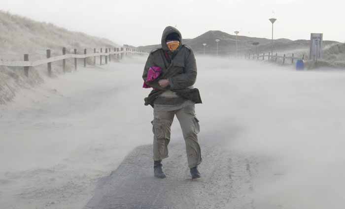 storm zand stuiven wind Texel