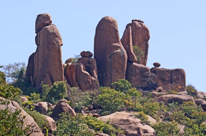 rotsen, gebergte, Valley of the Marvels, Oromia, Ethiopië