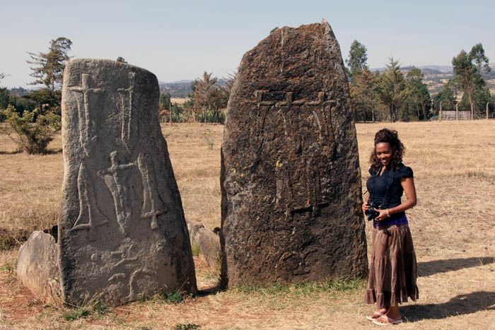 stèles, stelae, grafstenen, Tiya, Butajira, Ethiopië