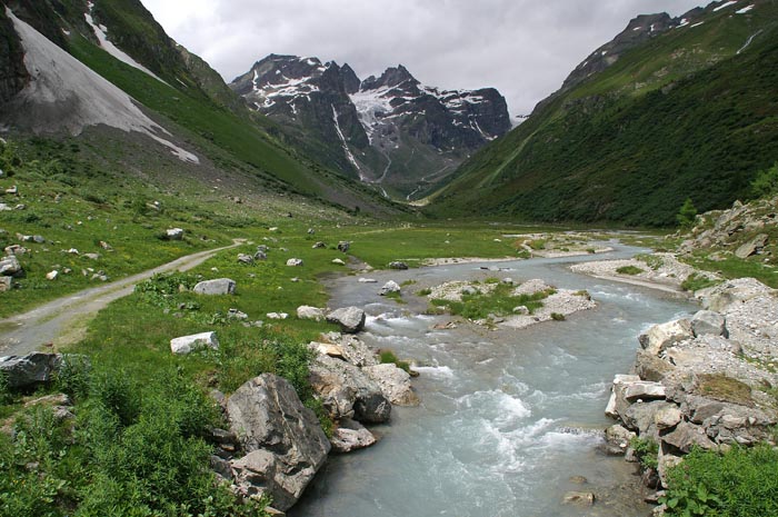 Val Lavinuoz, rivier, gebergte, smeltwater, Graubünden, Zwitserland