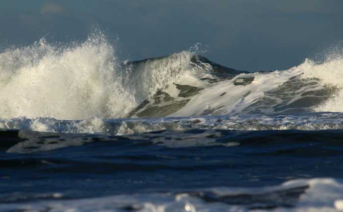 Noordzee golven Texel