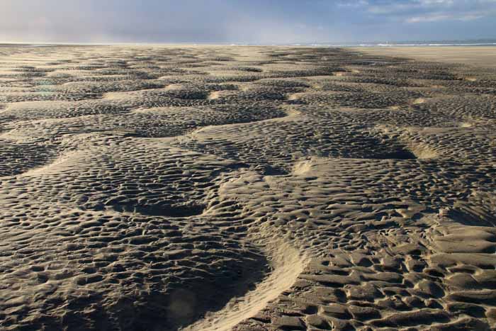 quiltstrand Hors Texel golven zandpatronen strandvlakte