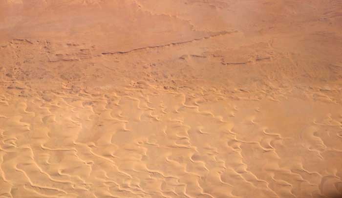 Sahara zandduin Mauritanië luchtfoto