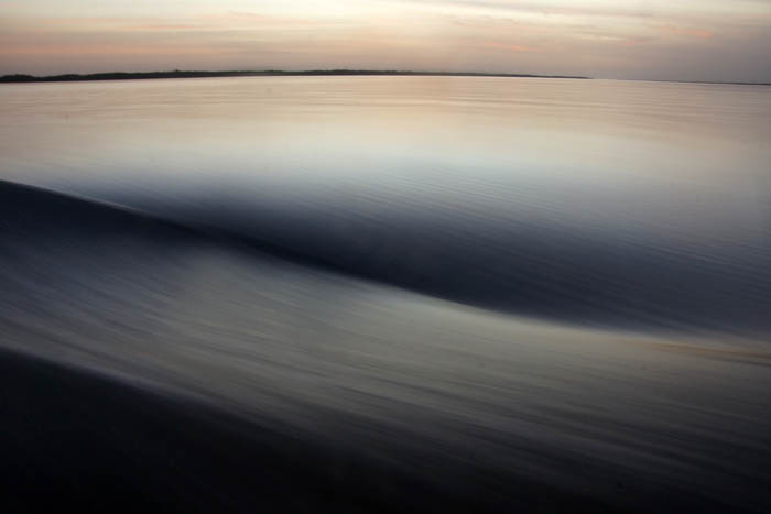 Gambia rivier water avond golf