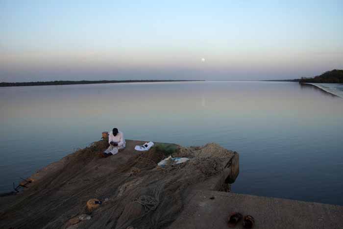Gambia visserij rivier