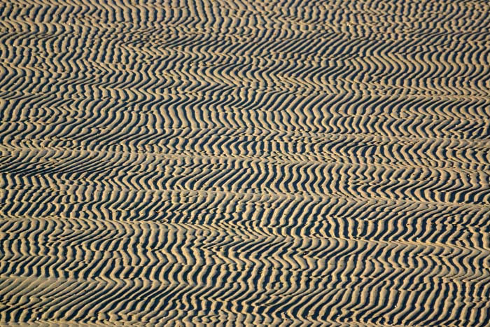 golfribbels, strand, de Hors, Texel, wadden