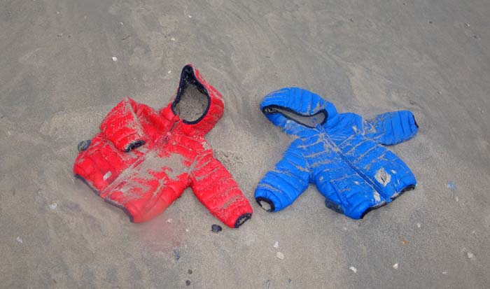 Zoë containerramp Texel jasjes aanspoelsel