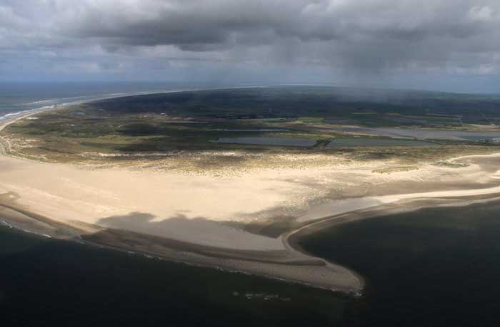Texel Hors zuidpunt luchtfoto