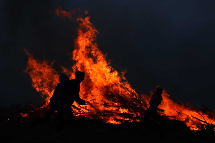 vuur Texel meierblis