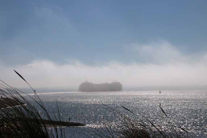 mist Texel Marsdiep veerboot Teso