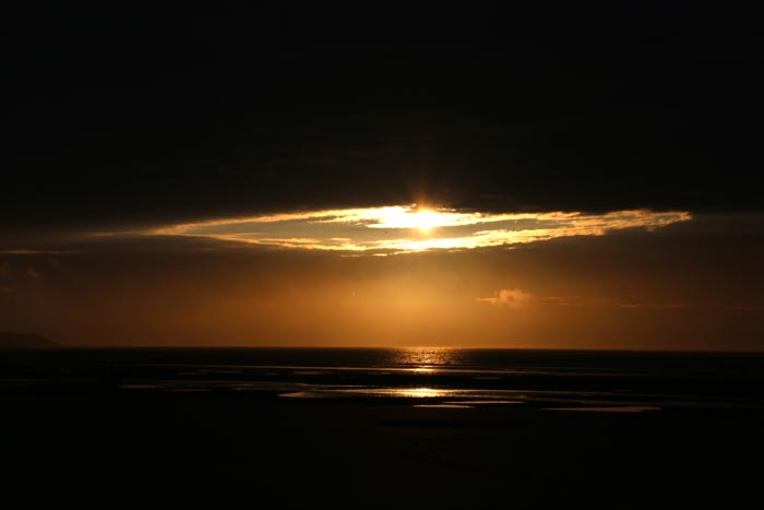 zonsondergang Frankrijk kust