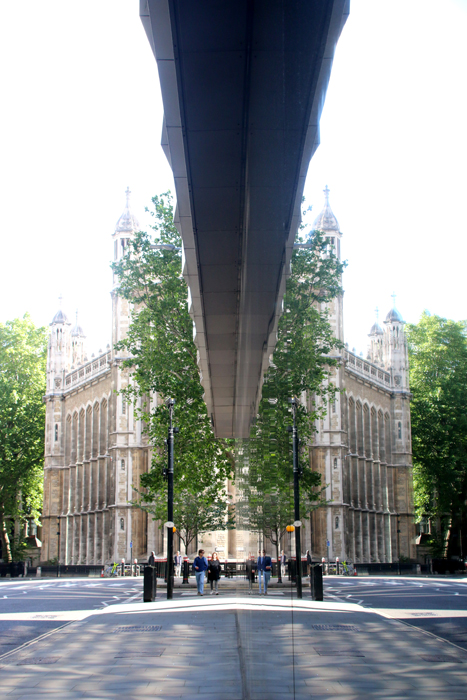 Engeland, Londen, Fetter Lane weerspiegeling